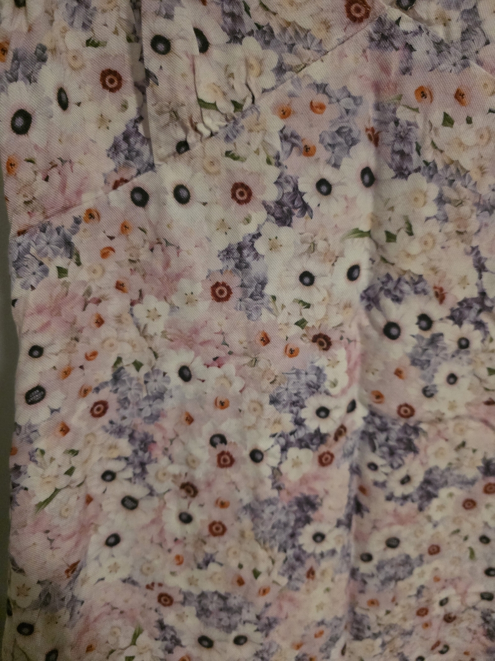 Sunday Best Aritzia Floral Mini Dress XS Pink Purple Sleeveless V-Neck - Picture 4 of 10
